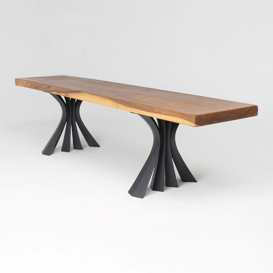 Bench Legs 126 Akro 16" H for Live Edge Table Top