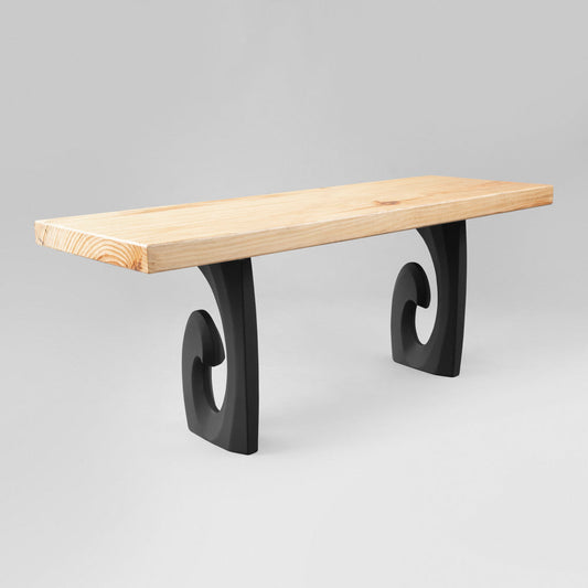 Bench Legs 124 Luma 16.5" H Modern Metal Furniture Design Ideas