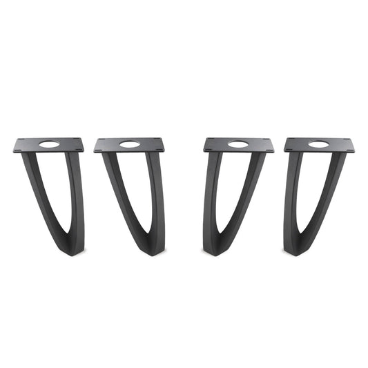 Bench Legs 123 Udo 16.3" H Handcrafted Metal Furniture