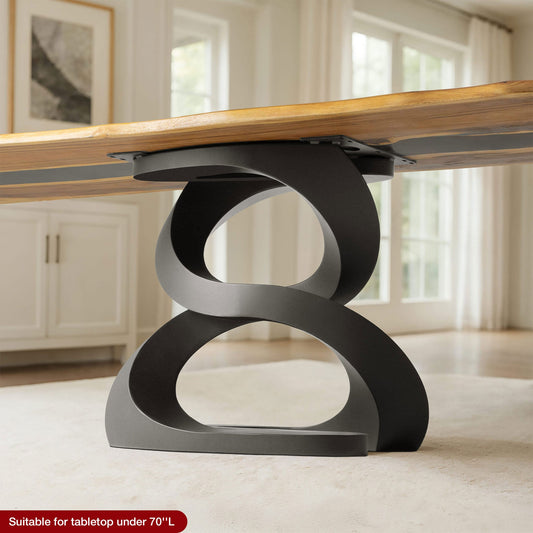 Table Base 336 Onda 28.4" H for Living or Dining Room Tables