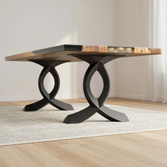 Bench Legs 108B Curva 16.2" H Modern Steel Furniture Legs