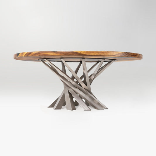 Coffee Table Base 226 Gold & Silver 16.5" H Handcrafted DIY Project