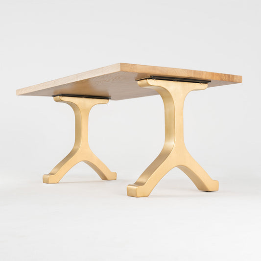 Gold Table Legs 112 Wishbone 16.4" H Handcrafted Mid-Century Elegance