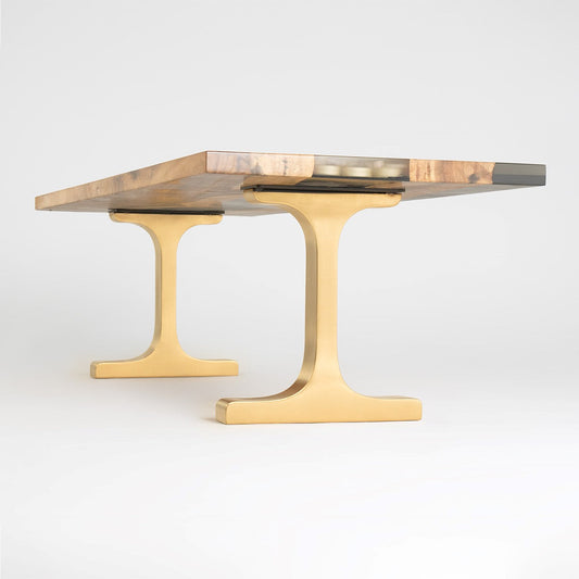 Gold Bench Legs 114 Wineglass 16.4" H Elegance Brass Furniture