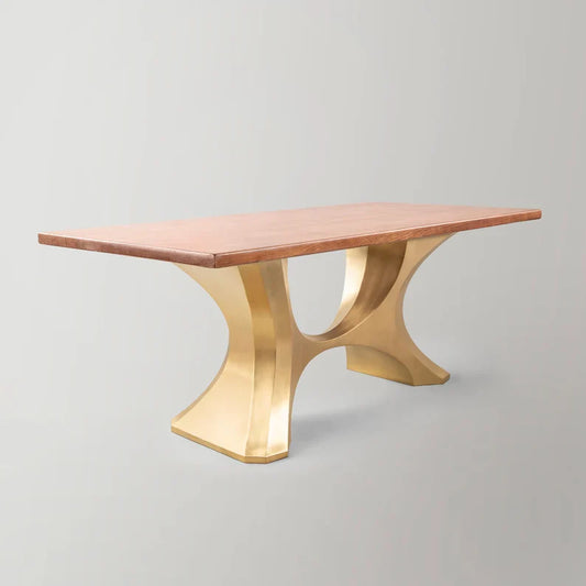 Gold Table Base 310 Hoshi 28" H Luxurious Furniture