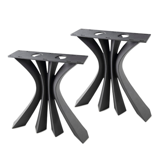 Bench Legs 126 Akro 16" H for Live Edge Table Top