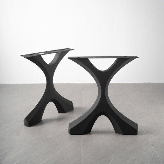 Table Legs 417 Xavier 28" H Metal X shape Dining Table Legs