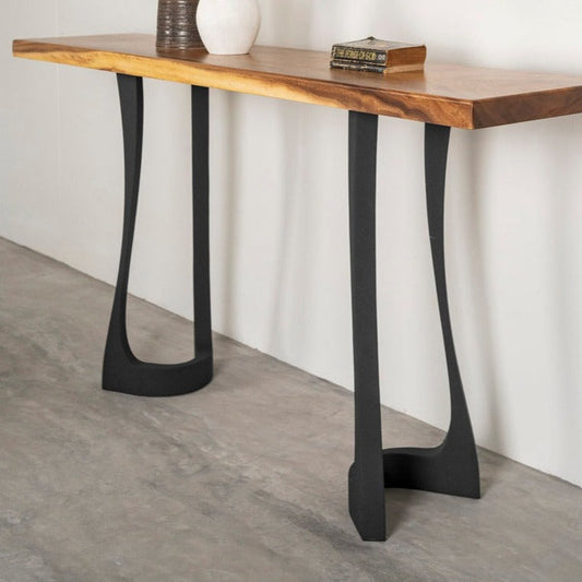 Counter Table Legs 605 Uzar 34" H for Live Edge Tabletop
