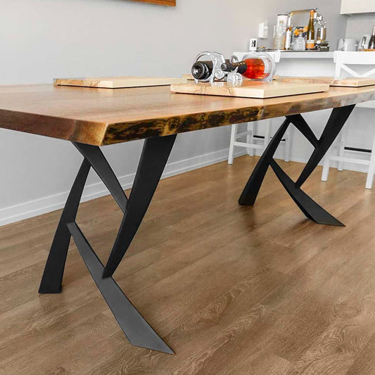 Furniture Legs 411 Draco 28.4" H Metal DIY Dining Table Legs